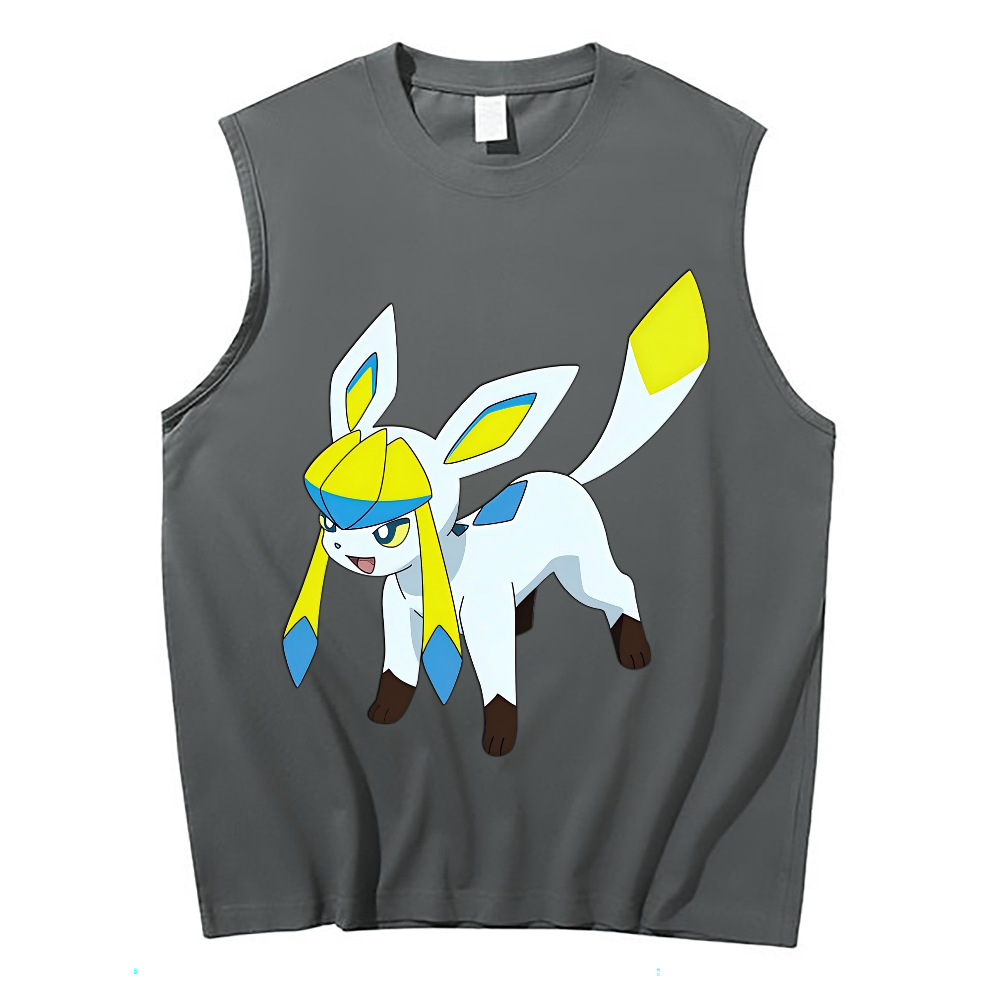 （画像用） Digimon デジタルモンスター/デジモン コットン100％タンクトップ（フロントプリント）